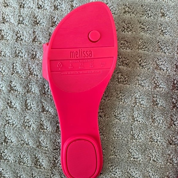NWOT Melissa bow flat slide jelly sandal flip flop. Never Worn. Size 6. - Picture 10 of 12